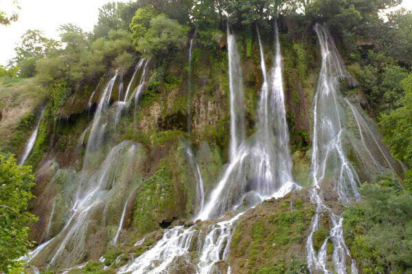آبشار دیدنی اخلمد چناران + ویدئو